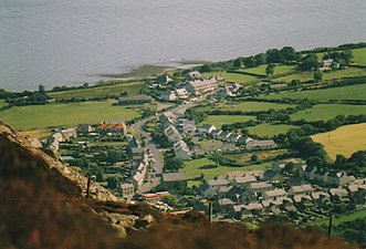 Overlooking Trefor village and beach