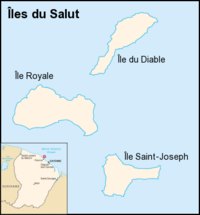 Mapa da Ilha do Diabo, ou île du Diable