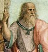 Plato dari Akademi athena karya Raphael, 1509