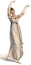Suknia w stylu empire z 1809 roku