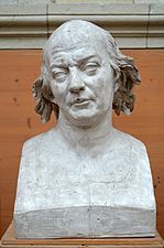 Bust of Pierre-Jean de Béranger by french sculptor David d'Angers (1829).
