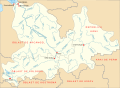 Siktivkar en un mapa del Dviná Septentrional