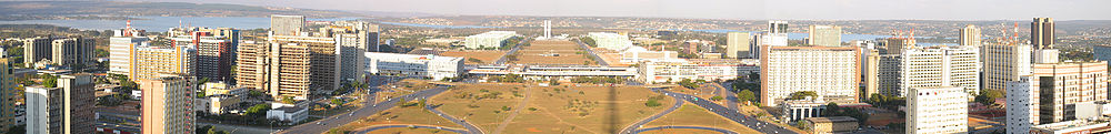 Panoramo di Brasília, vidita de la Turmo di Televiziono.