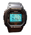 DW-5600E-1V A G-Shock watch with one of the first Illuminator