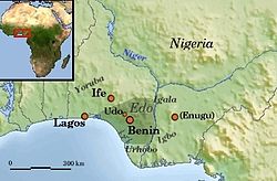 Benin Empire: історичні кордони на карті