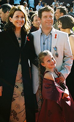 Alexandra Astin med mamma och pappa.