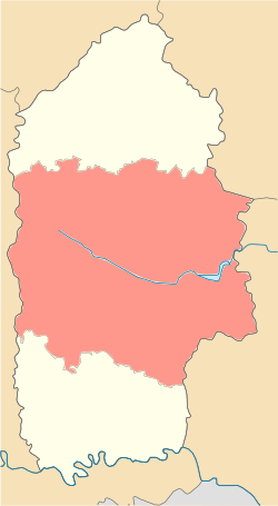 Location of Khmelnytskyi Raion
