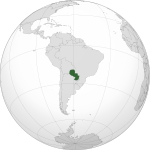 Peta sané nikayang Paraguay