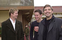 A három főszereplő (balról jobbra: Pitt, Damon, Clooney)
