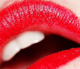 رژ لب قرمز توسط زنان به‌عنوان لوازم آرایشی از دوران باستان استفاده شده‌است.