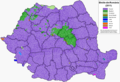 Les Roumains de la Roumanie selon le recensement de 2011.