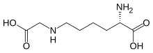 Stereo, skeletal formula of N(6)-carboxymethyllysine (S)