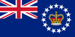 Vlag van die Britse koning se verteenwoordiger in die Cookeilande