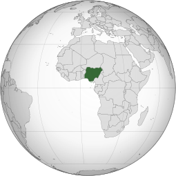Localização de República Federal da Nigéria