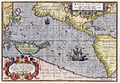 1589年の太平洋の地図