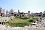 Durrës amfiteater är en av de största amfiteatrarna på Balkanhalvön och hade plats för 20 000 åskådare.