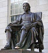 John Harvard-staty vid Harvard University.
