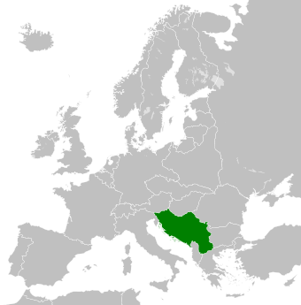 Lokacija Kraljevine Jugoslavije