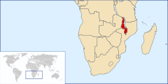 Położenie Malawi