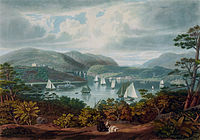 West Point, from Phillipstown, por W. J. Bennett.