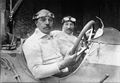 Otto Salzer mit Beifahrer 1914 im Mercedes-GP-Wagen