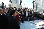 Dagen för sjöslaget vid Iquique är en nationell högtidsdag i Chile. Här högtidlighålls slaget vid en ceremoni år 2006, ledd av dåvarande presidenten Michelle Bachelet utanför chilenska marinens högkvarter vid Plaza Sotomayor i Valparaíso.