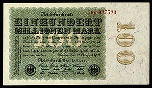 GER-107-Reichsbanknote-100 Million Mark (1923)