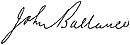 Firma di John Ballance