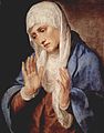 悲傷的聖母，由提香所作，1554年