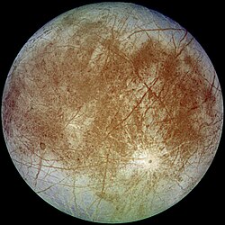 Imagem em cor verdadeira obtida pela sonda Galileo.