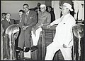 Nehru kun Gamal Abdel Nasser kaj Josip Broz Tito en Belgrado, Jugoslavio, 1961.