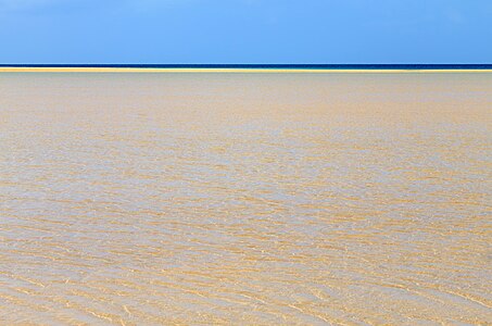Плажа на шпанском острву Фуертевентура, делу архипелага Канарских Острва.