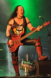Cronos performing with Venom in 2013