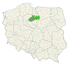 Mapa ziemi lubawskiej