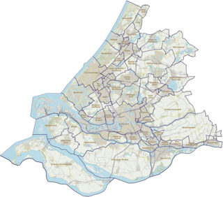 Provincie Zuid-Holland, gemeenten (2019)