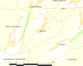 Mapa obce Avroult