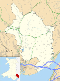 Llangybi is located in Monmouthshire