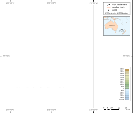 Kaart van Chathameilanden