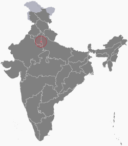 Location of दिल्ली की स्थिति