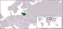 Localização da Lituânia