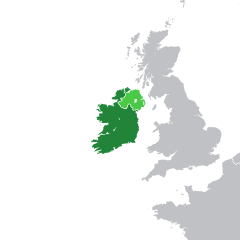 Położenie Irlandii