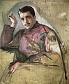 Sergei Diaghilev (1872-1929) in a 1909 portrait by Valentin Aleksandrovich Serov.