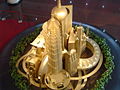 Monument at Shanghai Urban Planning Exhibition Hall 上海城市规划馆内的雕塑