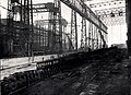 Construction progress for the Olympic's keel, February 1909