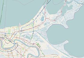 Voir sur la carte topographique de La Nouvelle-Orléans