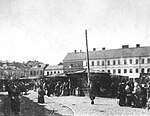 Пачатак вуліцы з боку Нізкага Рынку, 1897 г.