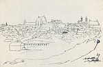 З боку Плябанскіх млыноў, 1840 р.