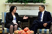 Barack Obama and Sonia Sotomayor