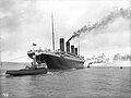 Titanic, being tested in the Irish Sea