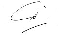 محمد ظاهرشاه's signature